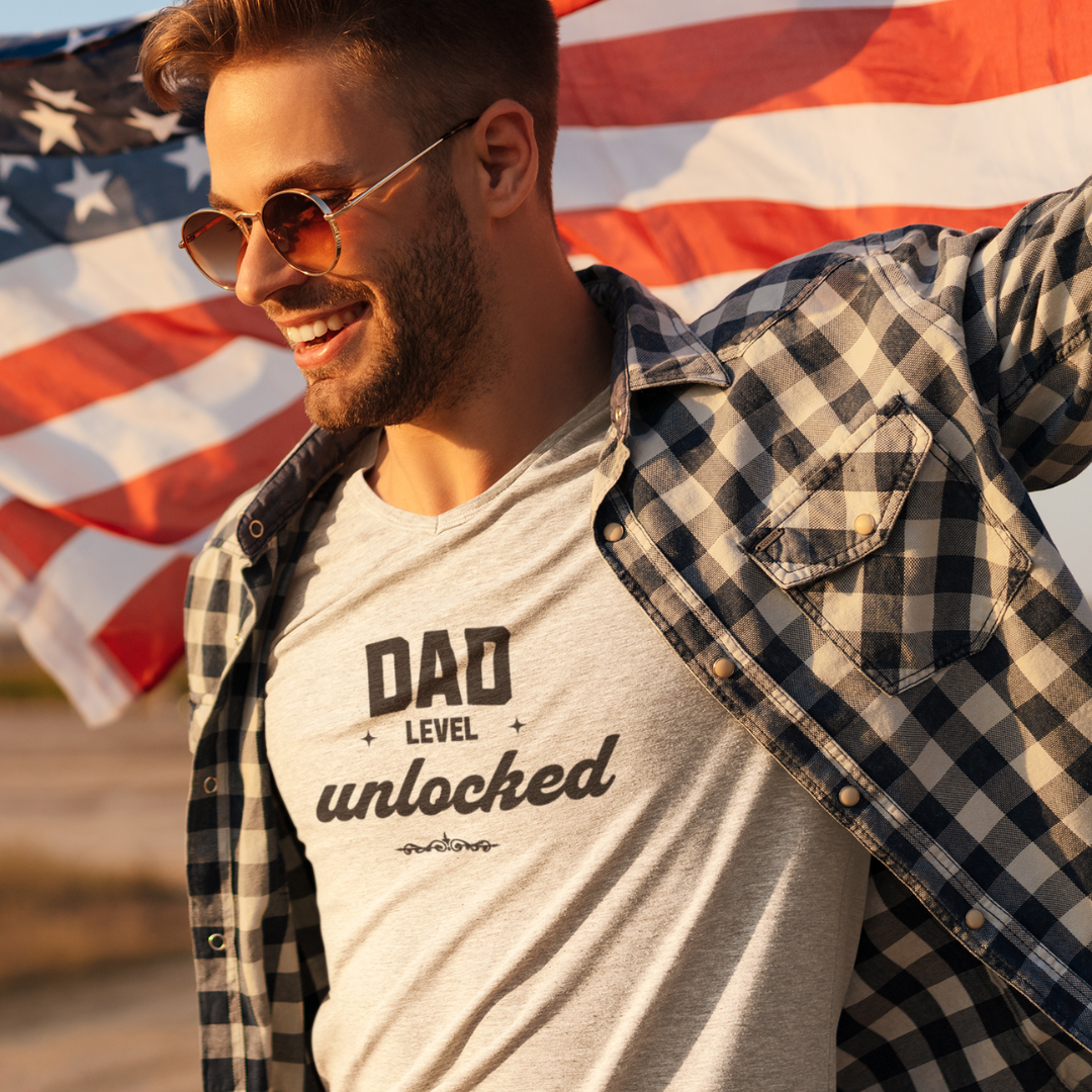 Dad Level Unlocked Tee