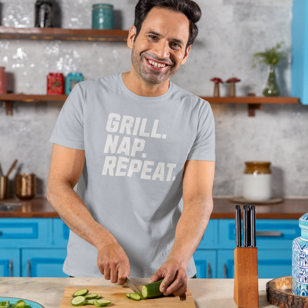 Grill. Nap. Repeat. T-shirt