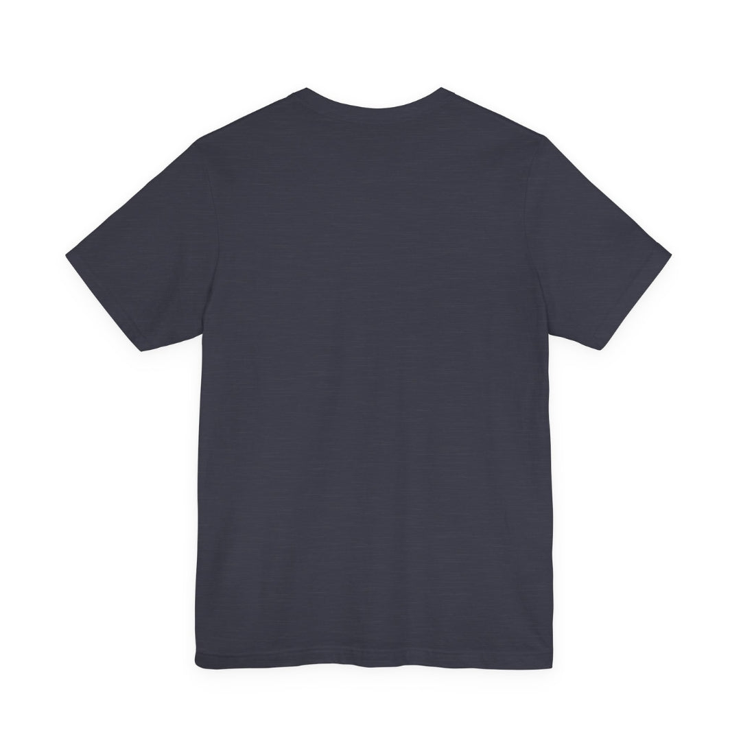 Daily Dad Tee in Navy, back view — plain back, no print — EvoDad Co.